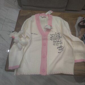 13DE Marzo Hello Kitty cardigan size L New Oversized fit